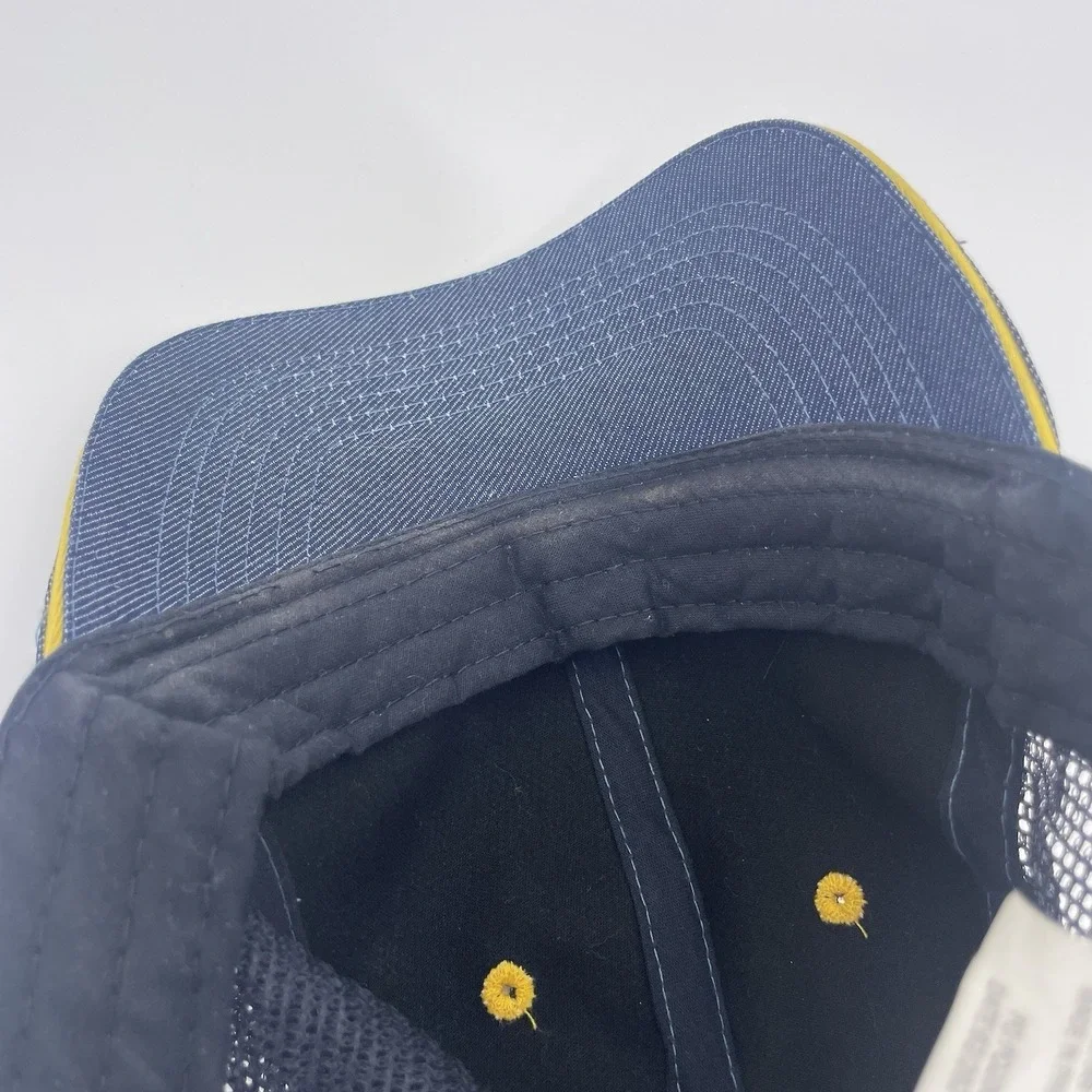McDonalds Hat Snap Back Cap Employee Mesh Blue Crew Staff Restaurant Apparel